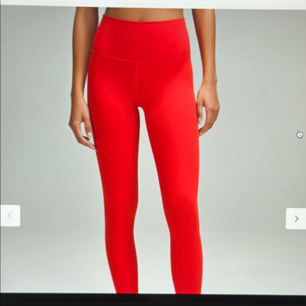 Lululemon Wunder Train HR Crop 23” Hot Heat - Picture 1 of 5